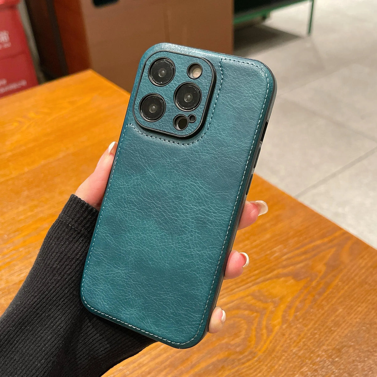 Premium vintage læder iPhone-etui – Soft Touch stødsikkert beskyttelsescover