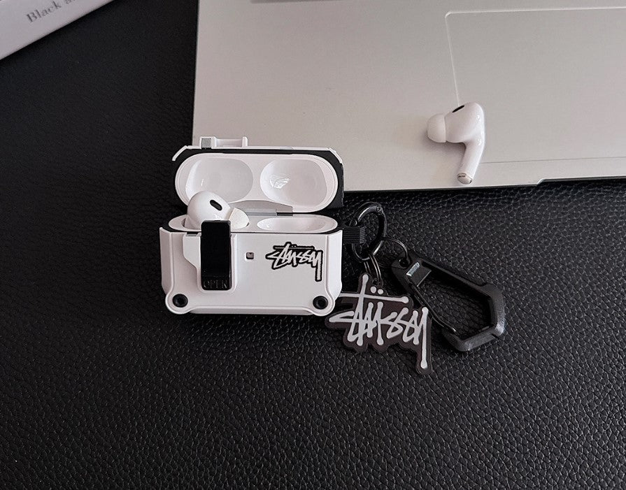 Logo Design  Rugged AirPods Case with Carabiner Clip