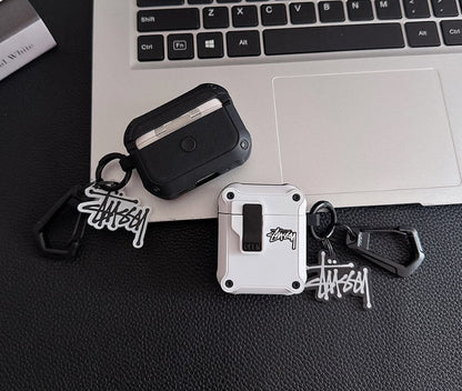 Logo Design  Rugged AirPods Case with Carabiner Clip
