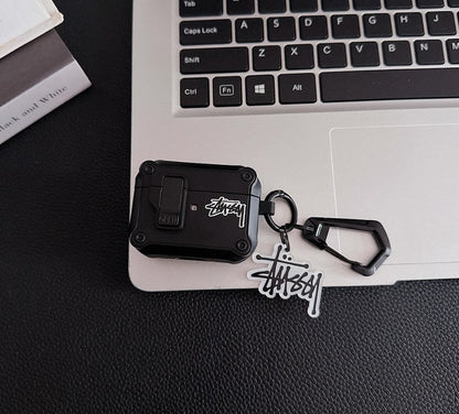 Logo Design  Rugged AirPods Case with Carabiner Clip