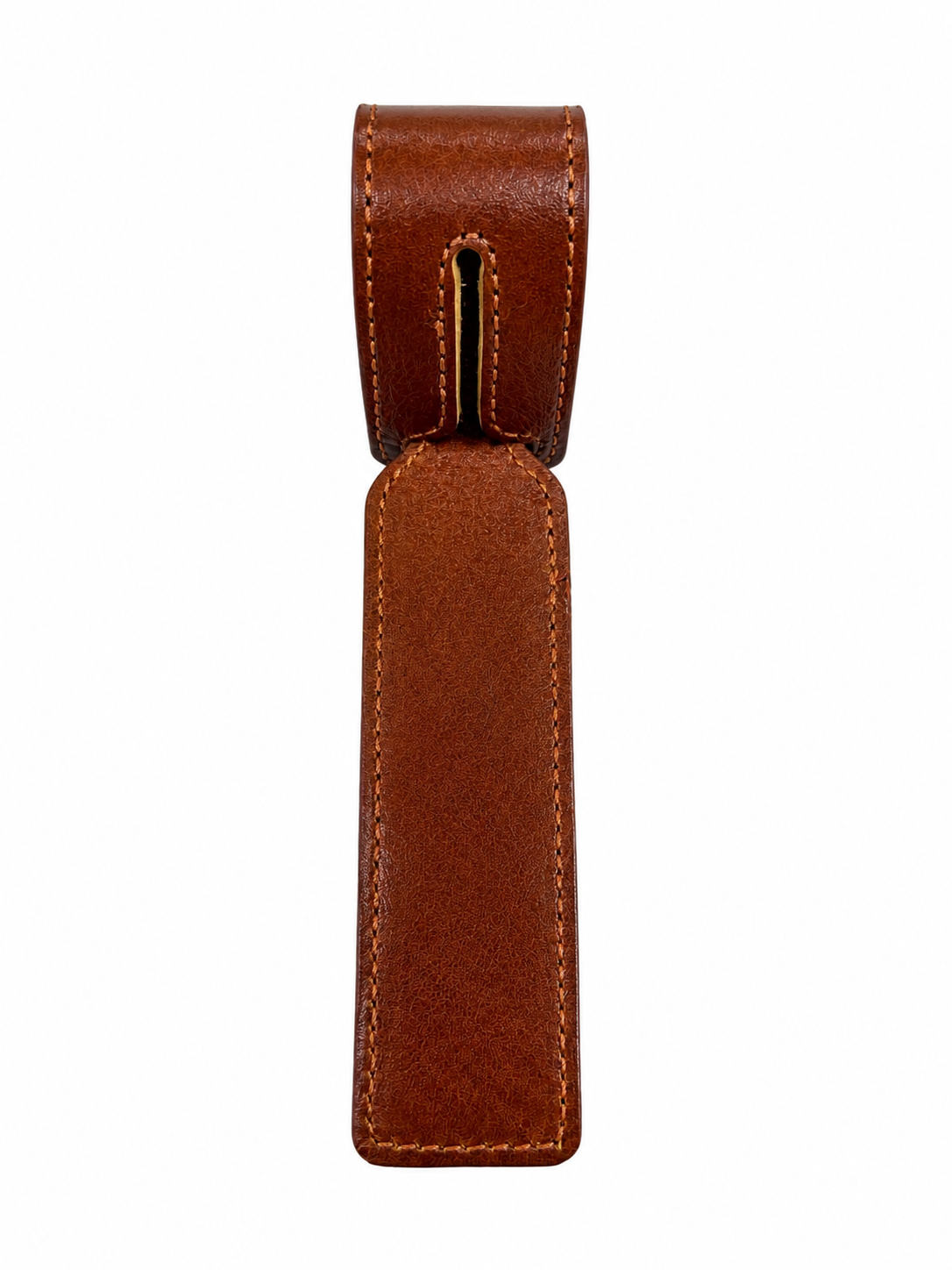 Handmade Brown Leather Luggage Tag