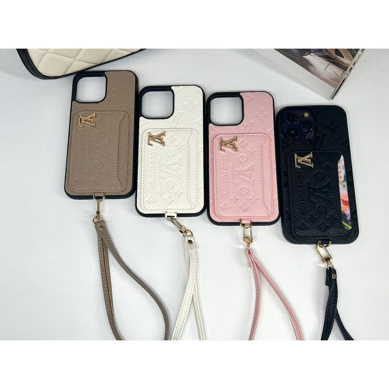Luksus Fire farver Card Bag iPhone etui