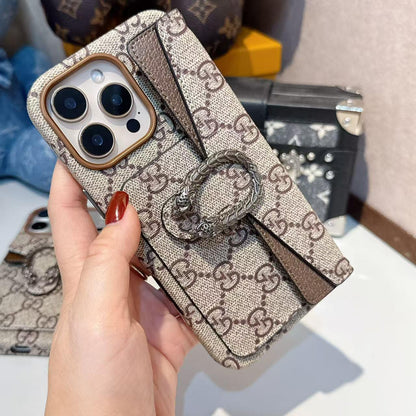 Premium Classic Canvas Card Holder iPhone-etui