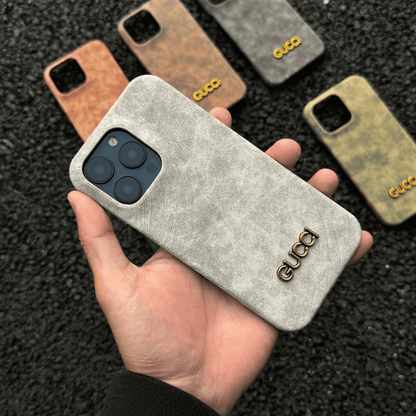 Klassisk iPhone-etui i vintage ruskindsstil