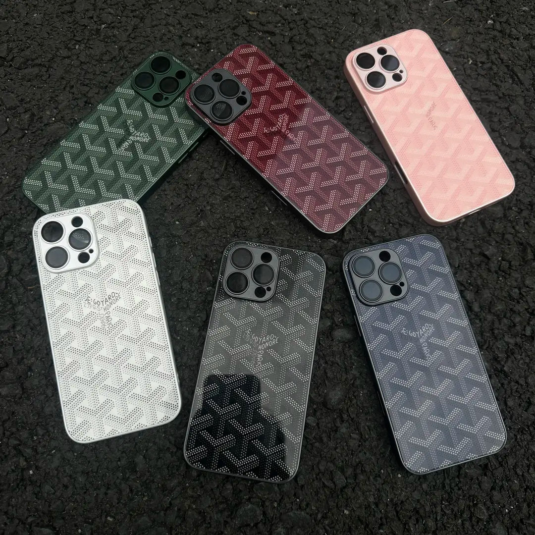 G-Y حافظة iPhone بحرف هندسي فاخر