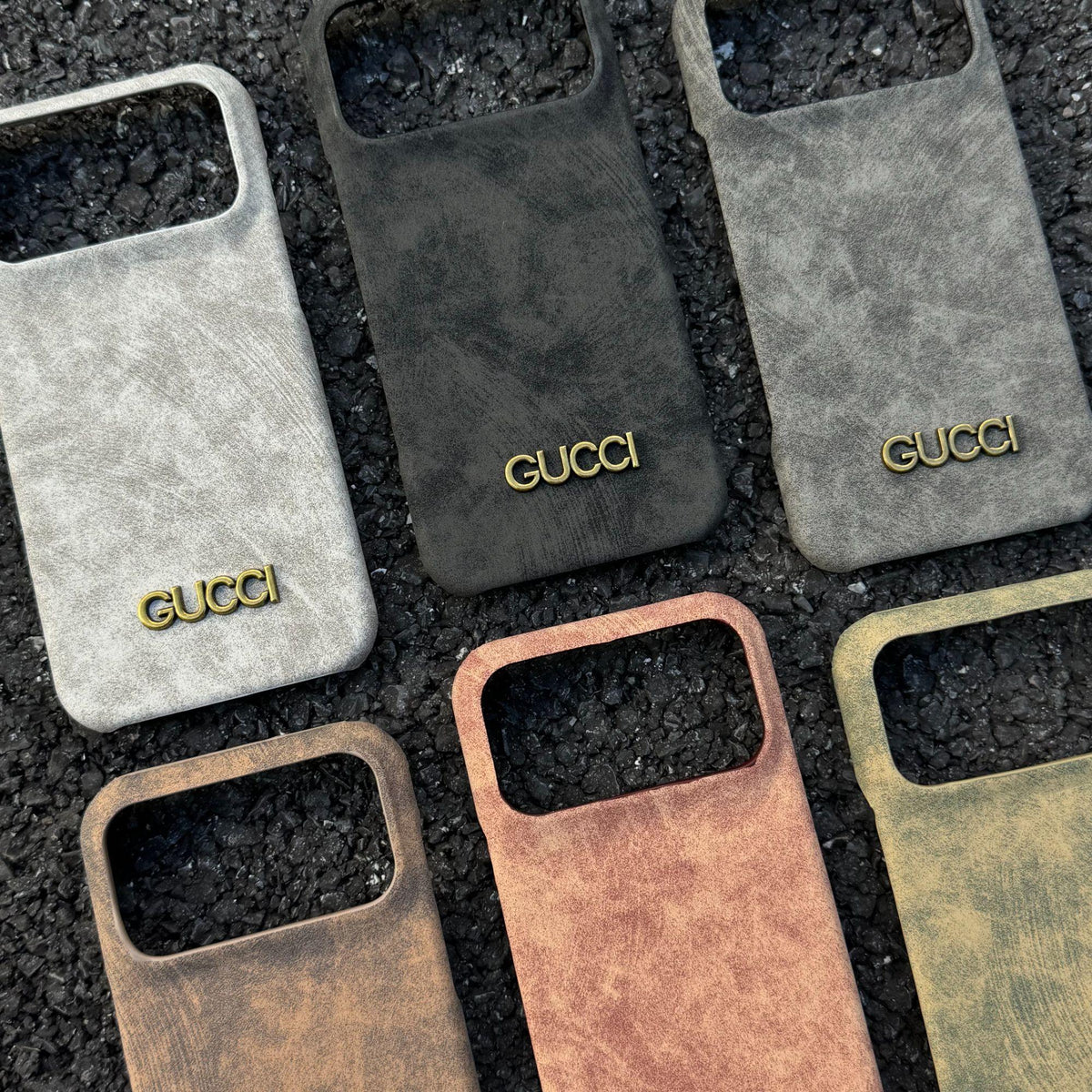 Klassisk iPhone-etui i vintage ruskindsstil