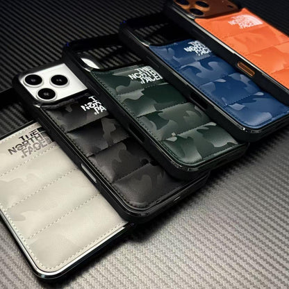 Puffer Style stødabsorberende beskyttende iPhone-etui