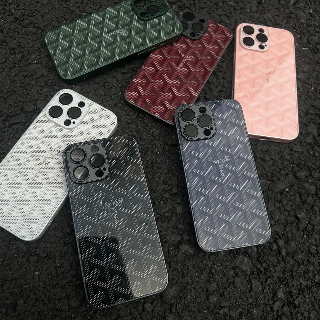 G-Y حافظة iPhone بحرف هندسي فاخر