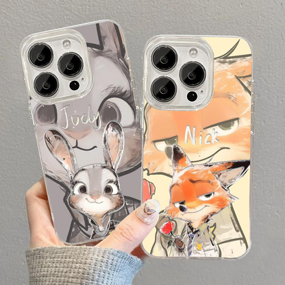 Zootopia-inspireret iPhone-coversæt – Judy Hopps & Nick Wilde