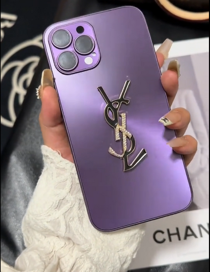 Elegant Letter Shine x Mono iPhone-etui med kæde