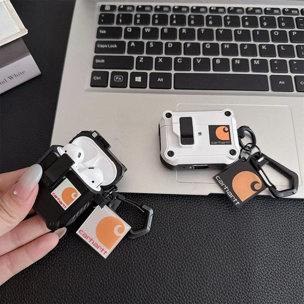 Rugged AirPods Case with Carabiner Clip