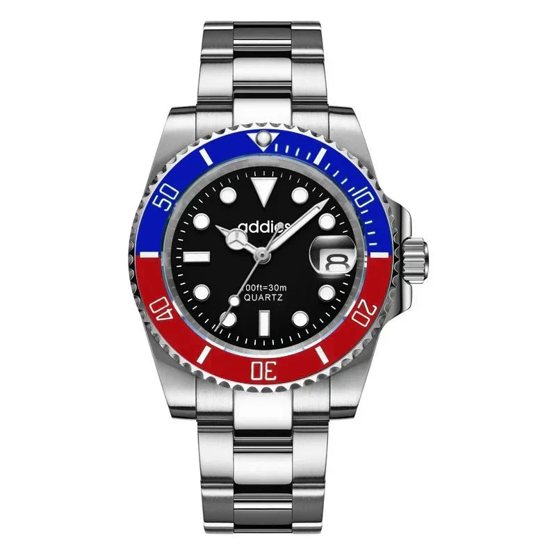 TitanX Elite Men's Quartz Sport Watch – Luxury 30M Waterproof Stainless Steel Dive Timepiece | Relógio Masculino
